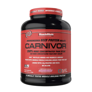 Carnivor Protein by MuscleMeds 4.2LB PROTEIN SUPPS247 Strawberry 