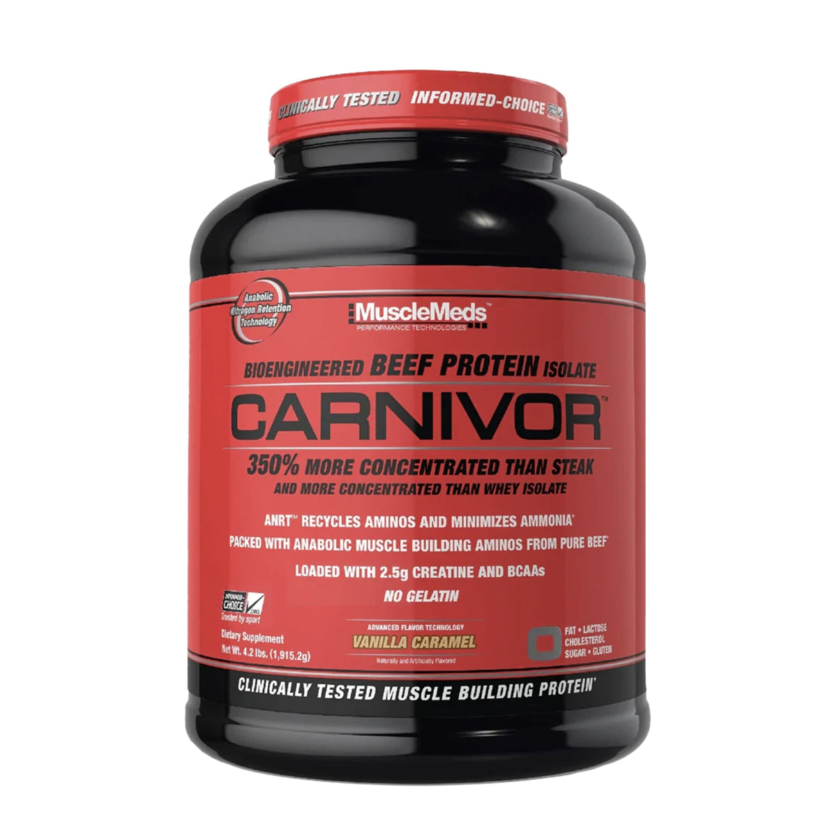 Carnivor Protein by MuscleMeds 4.2LB PROTEIN SUPPS247 Vanilla Caramel  - Image 4
