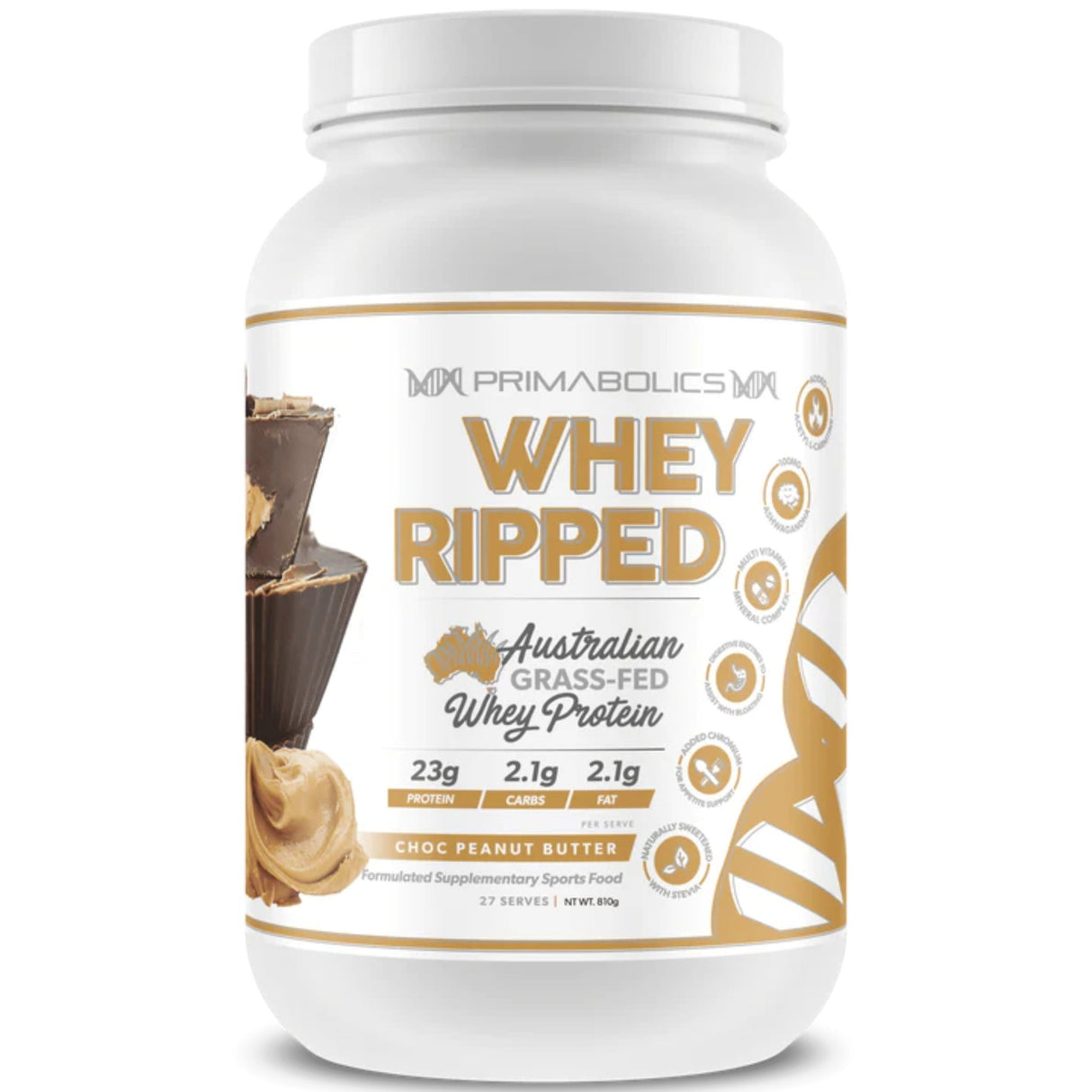 Iso-Ripped by Primabolics PROTEIN Primabolics 4 Lbs Choc Peanut Butter 