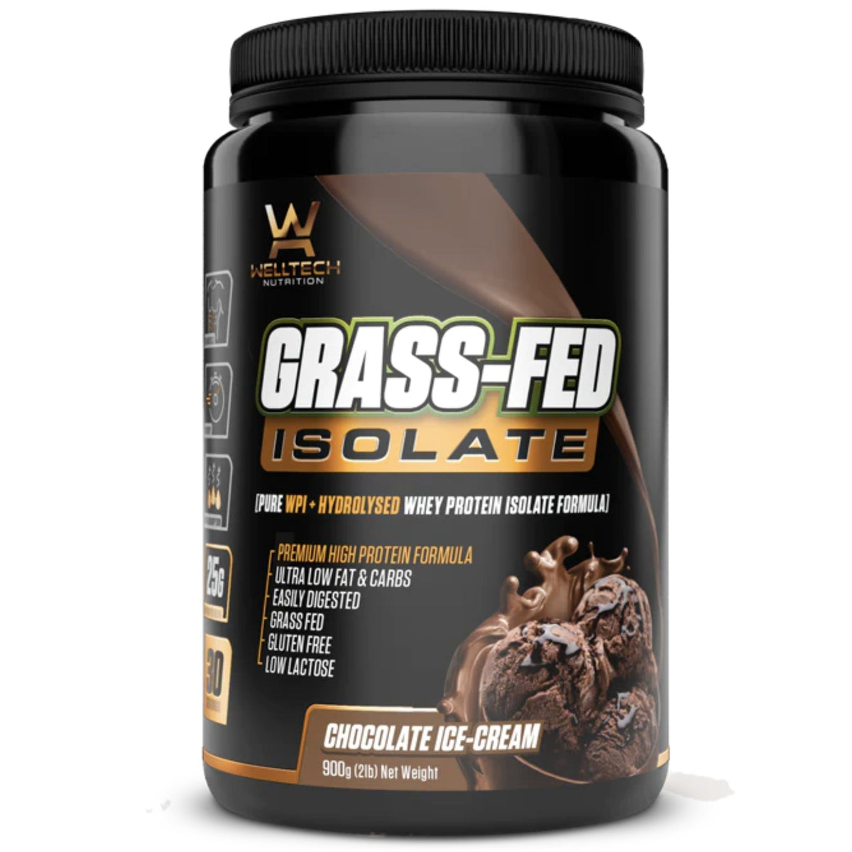 Grass-Fed Isolate by Welltech Nutrition Protein isolate SUPPS247 Chocolate Ice Cream 2 LB  - Image 4