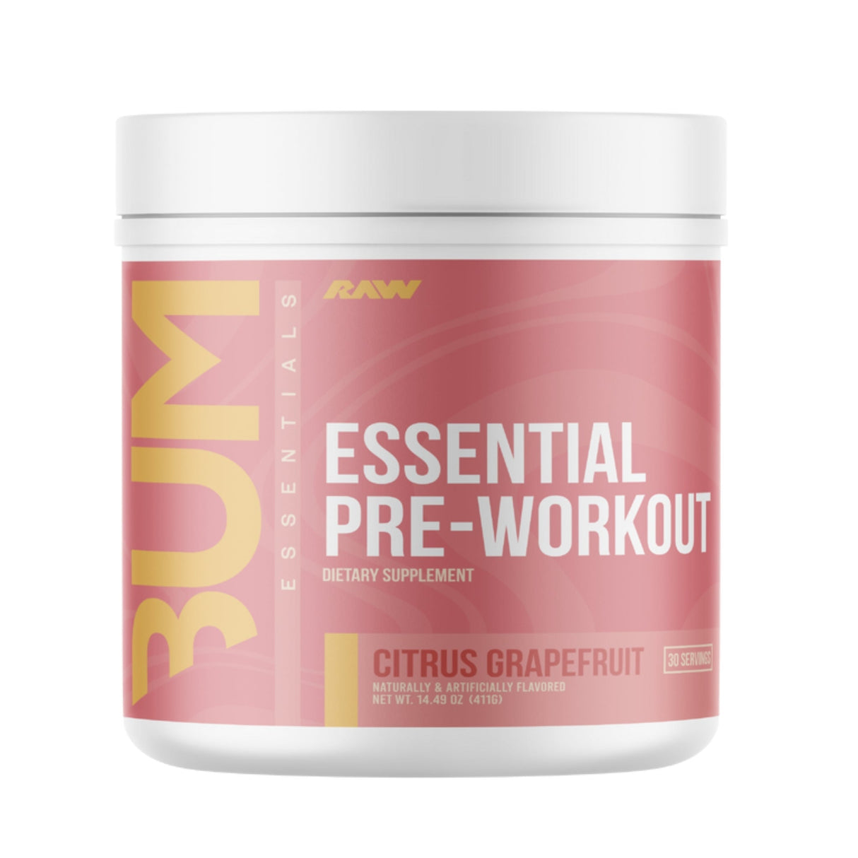 CBUM Essential Pre-Workout by Raw Nutrition PRE WORKOUT Get Raw Nutrition Citrus Grapefruit 