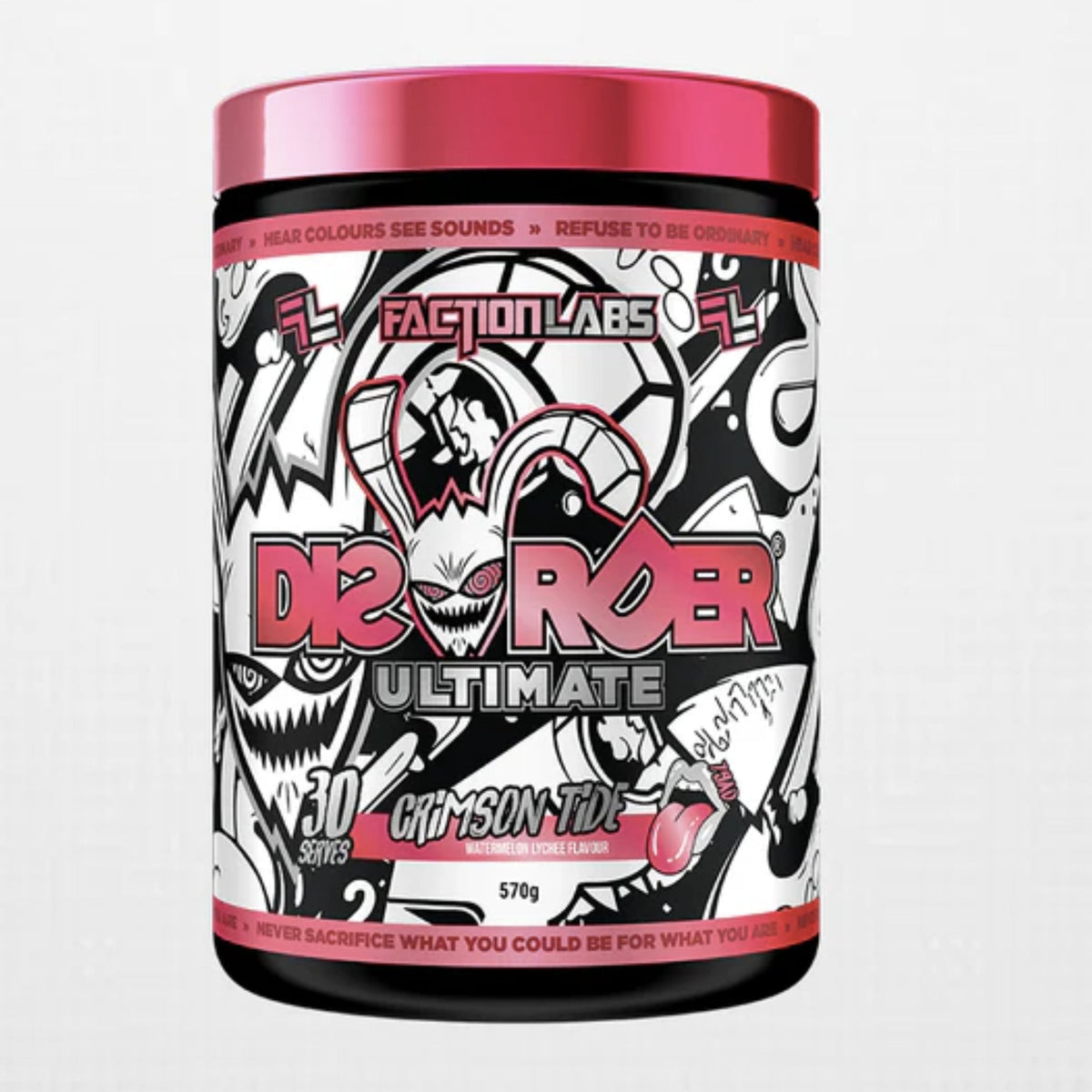 Disorder Ultimate by Faction Labs Pre-Workout Faction Labs Crimson Tide (Watermelon Lychee)  - Image 2