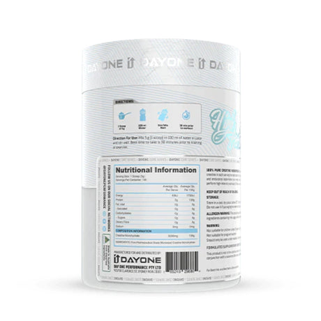 DAY ONE Creatine Monohydrate CREATINE supps247Springvale 