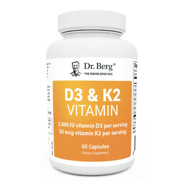 Dr. Berg's Vitamin D3 & K2 5,000 iu Vitamin D Dr Berg 