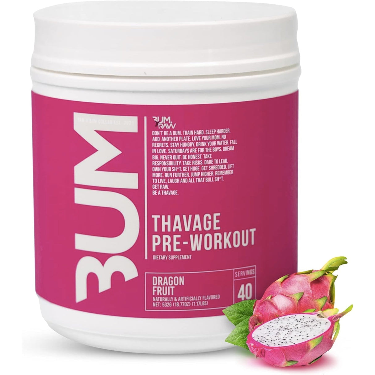 CBUM Series Thavage Pre-Workout Pre-Workout Amazon Dragon Fruit 