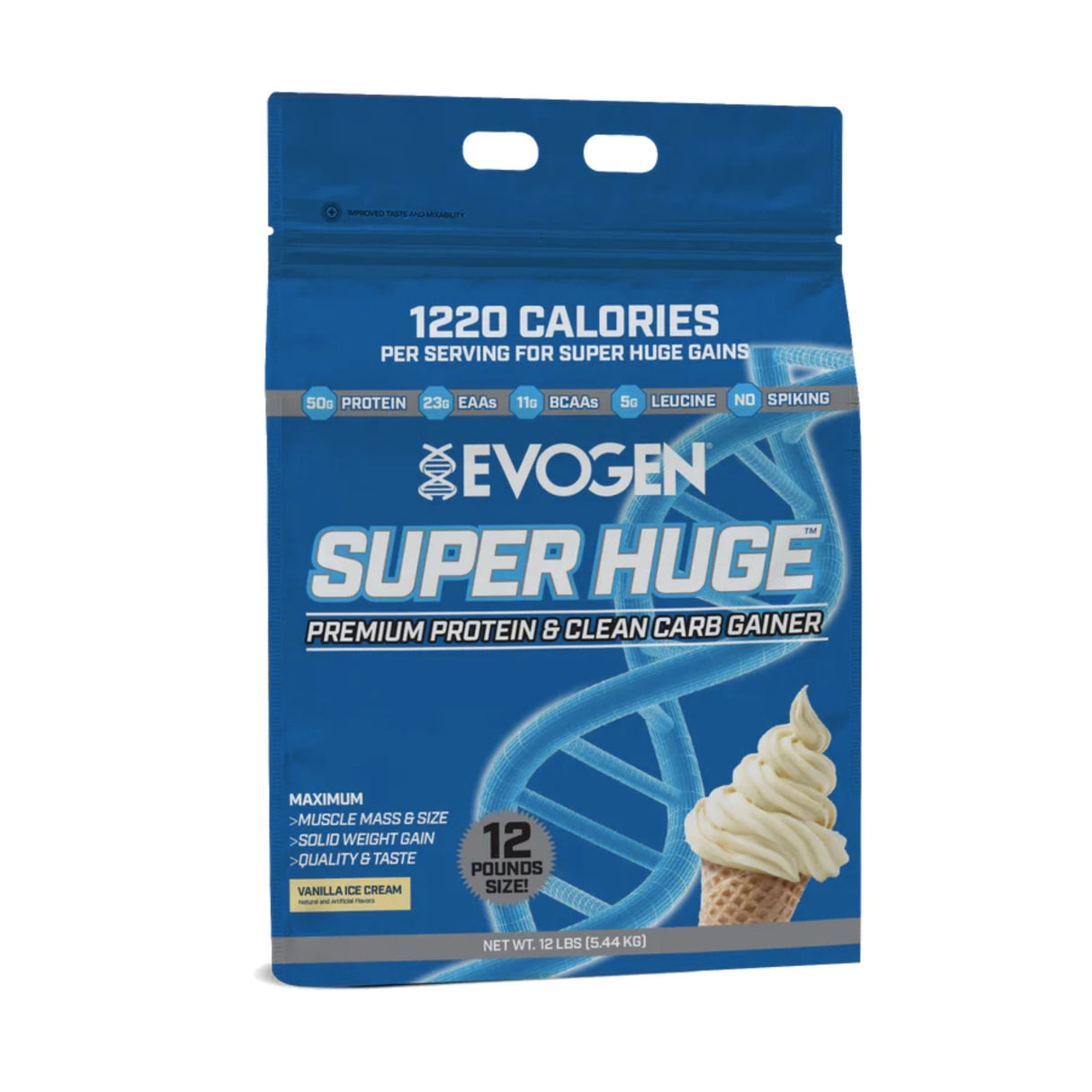 Evogen Super Huge Mass Gainer mass gainer supps247Springvale Vanilla 12 Lbs 