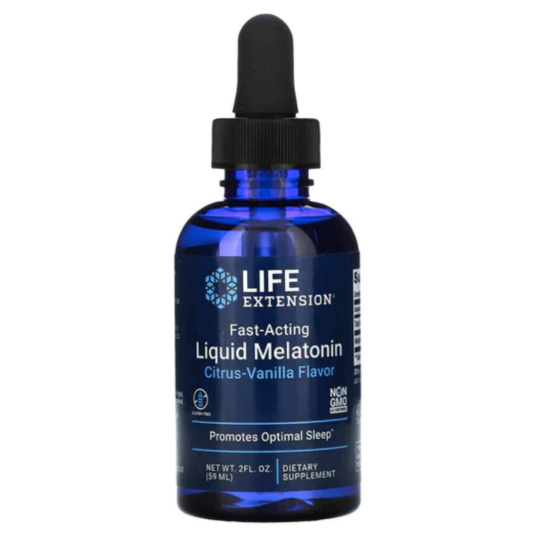 Fast-Acting Liquid Melatonin by Life Extension Sleeping Aids SUPPS247 59 ml 