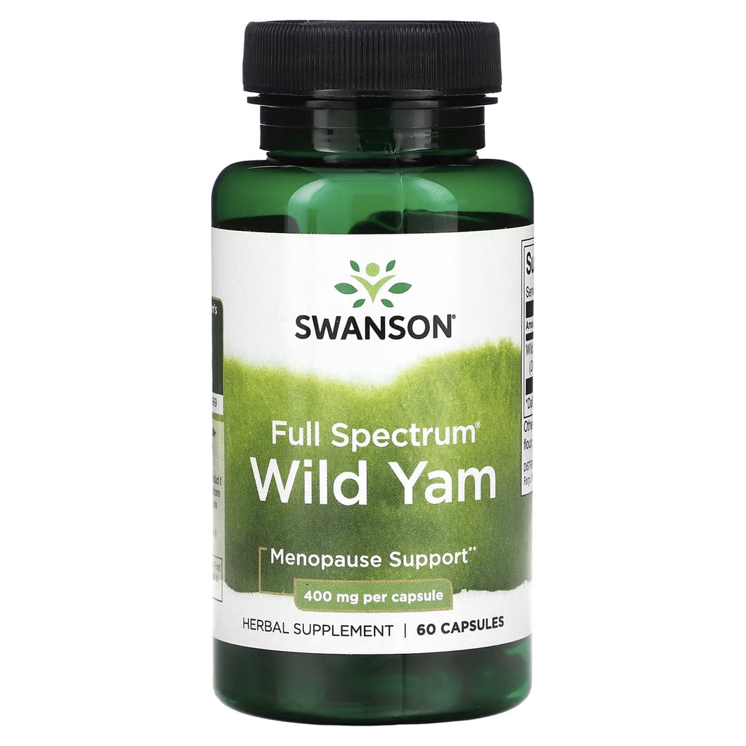 Full Spectrum Wild Yam by Swanson hormone balance SWANSON 60 Counts 