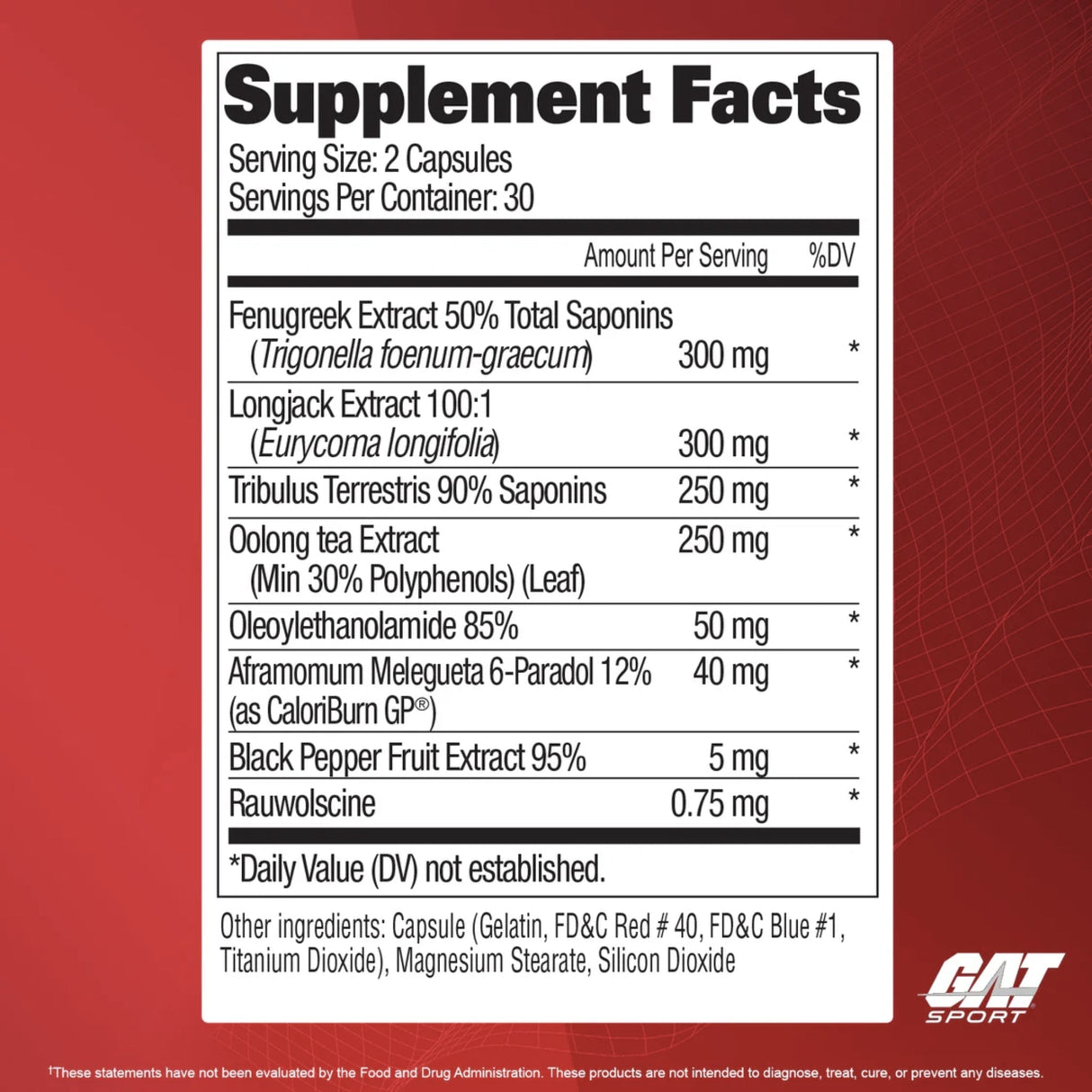 Testrol Fire by GAT Sport GENERAL HEALTH Gat Sport 