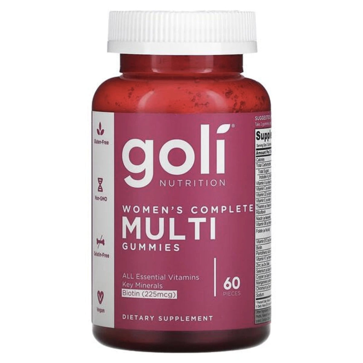 Goli Nutrition's Women's Complete Multi Gummies Women's Multivitamin Goli Nutrition 60 Counts  - Image 1