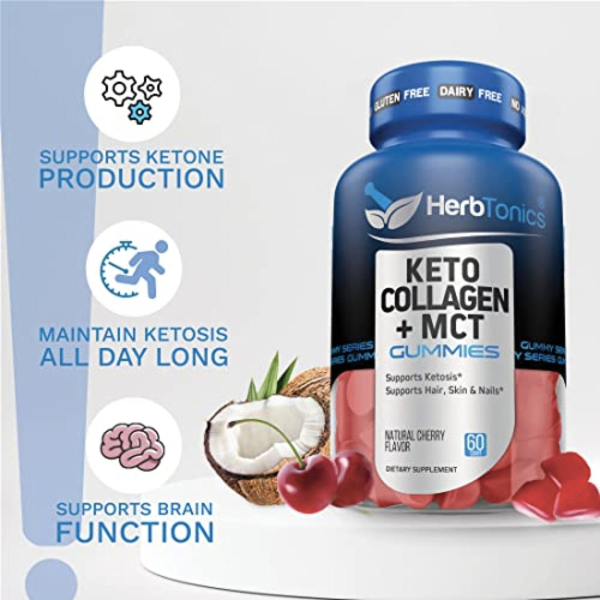 Herbtonics Keto Collagen MCT Gummies Collagen SUPPS247  - Image 3