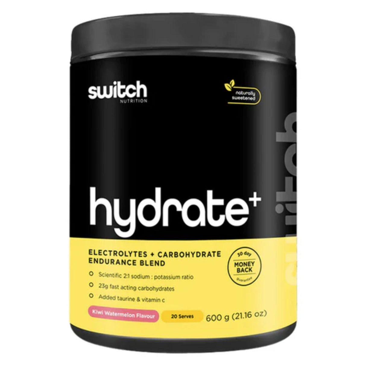 Hydrate Plus by Switch Nutrition Hydration SWITCH NUTRITION Kiwi Watermelon 20 Serves 