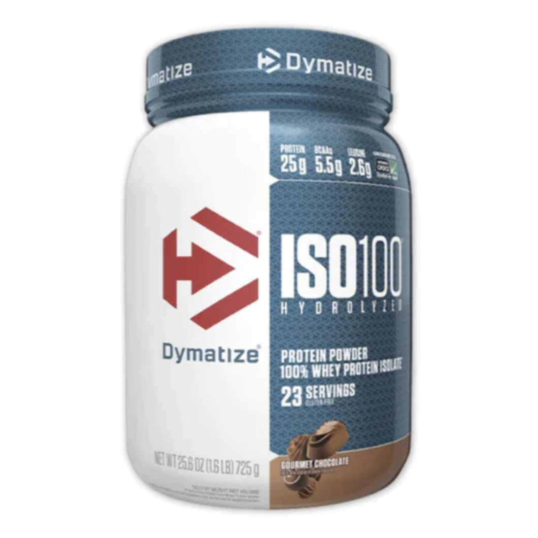 ISO100 Hydrolyzed Protein by Dymatize PROTEIN DYMATIZE Gourmet Chocolate 23 Serves 