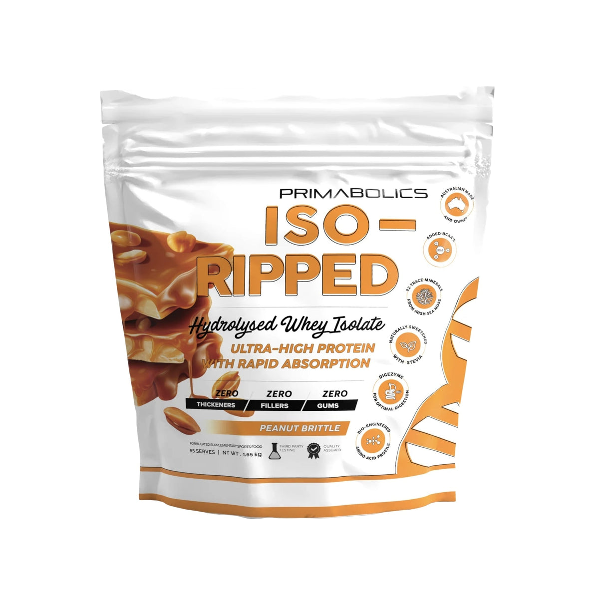 Iso-Ripped by Primabolics PROTEIN Primabolics 1.65 Kg Peanut Brittle  - Image 17