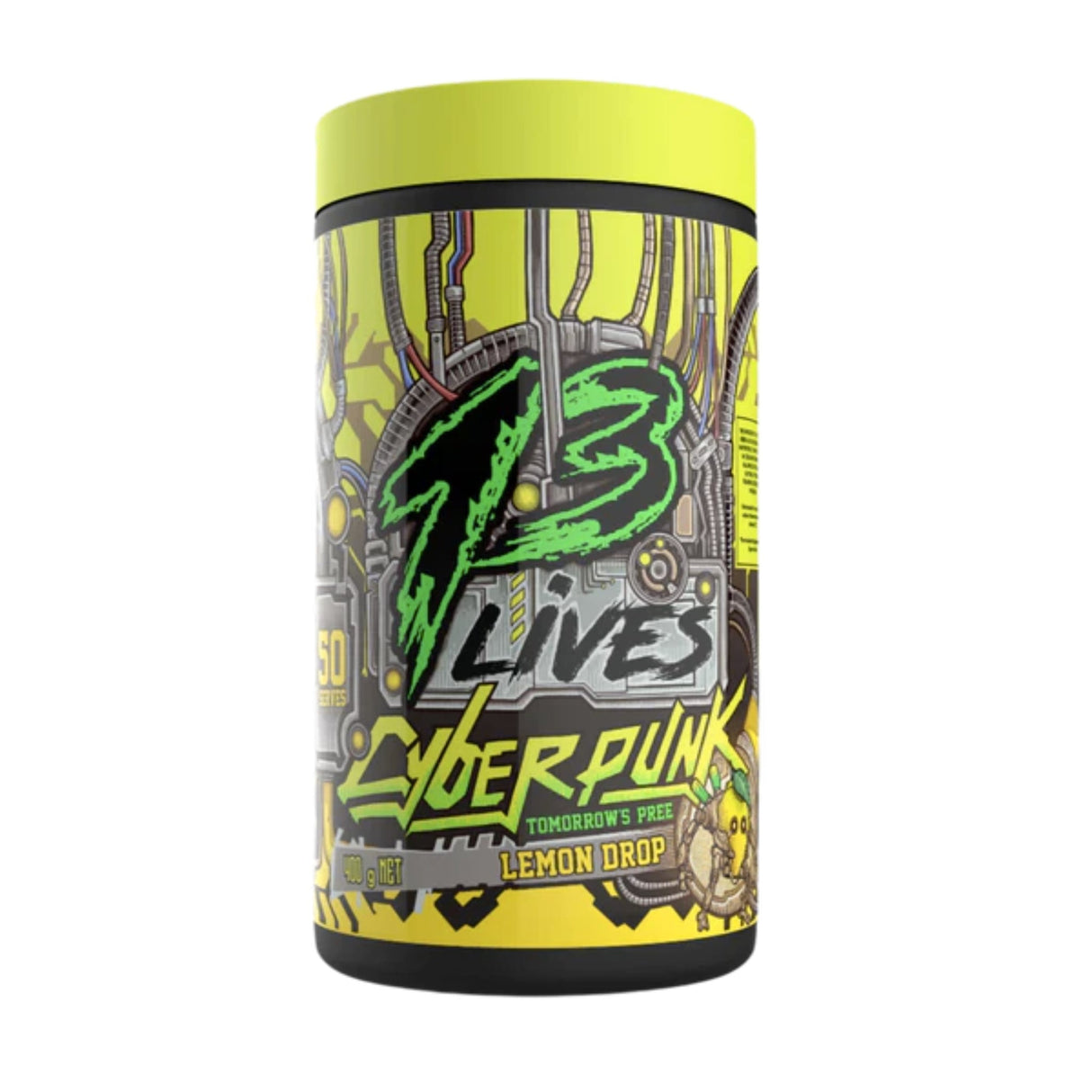 Cyberpunk Pree by 13 Lives Pre-Workout 13 Lives Lemon Drop 