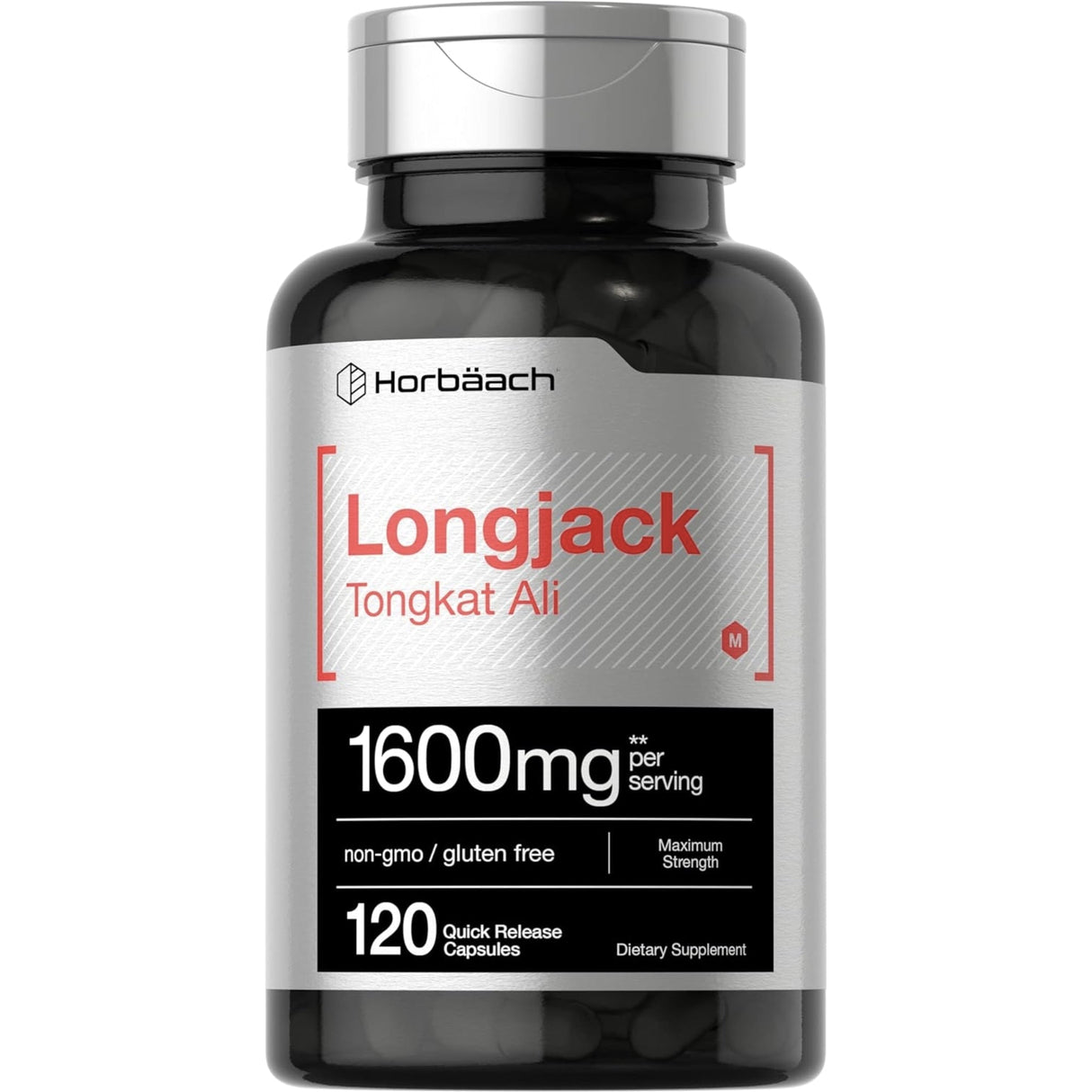 Longjack Tongkat Ali 1600 mg by Horbaach TONGKAT ALI SUPPS247 