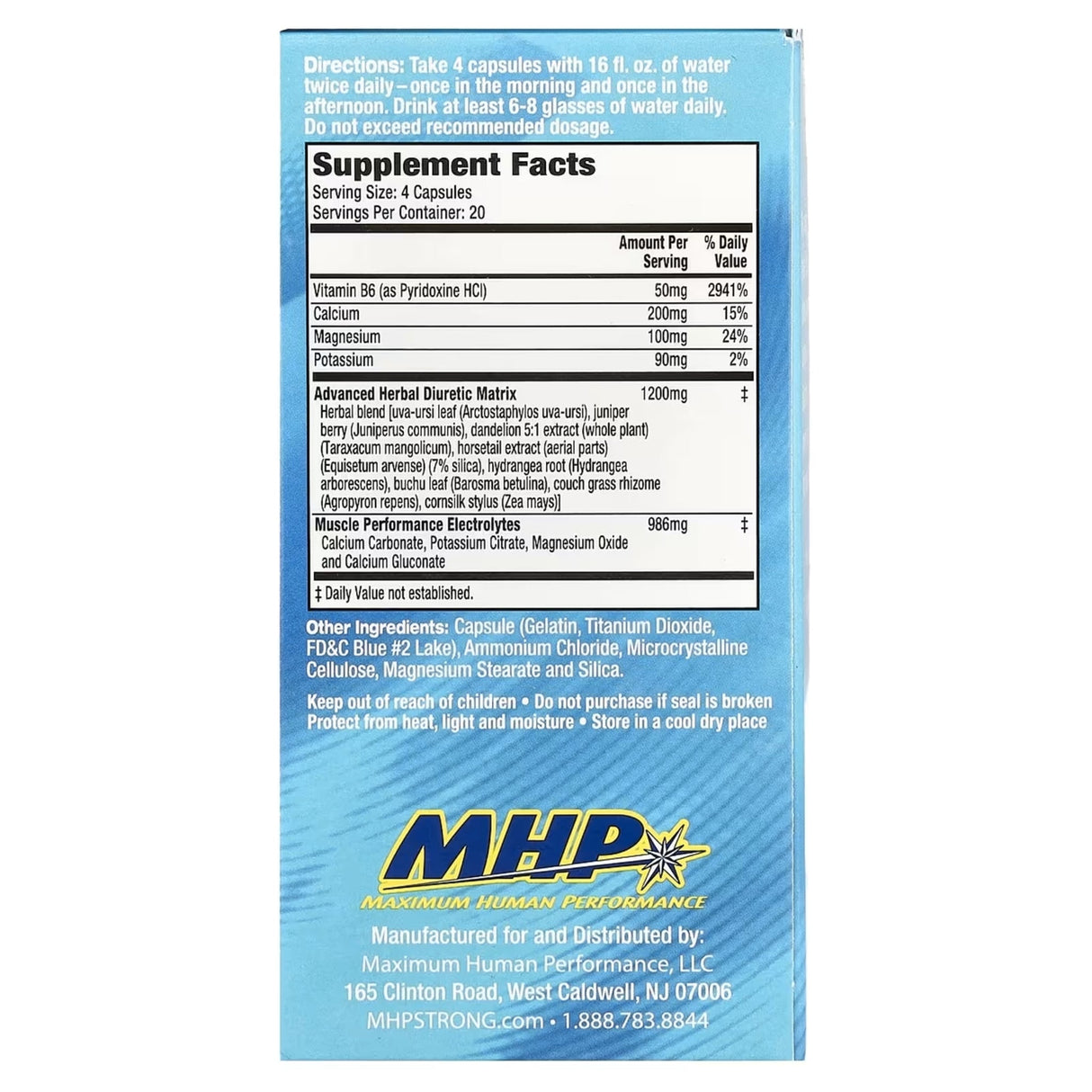 Xpel Caffeine Free Diuretic by MHP diuretic MHP 