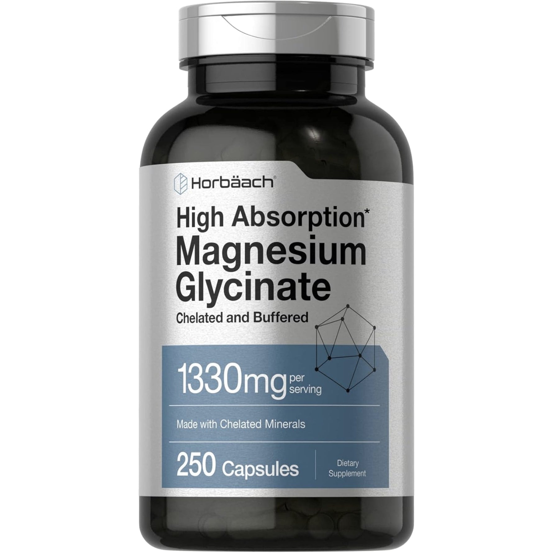 Magnesium Glycinate 1330 mg by Horbaach Vitamins, Minerals & Supplements Horbaach 