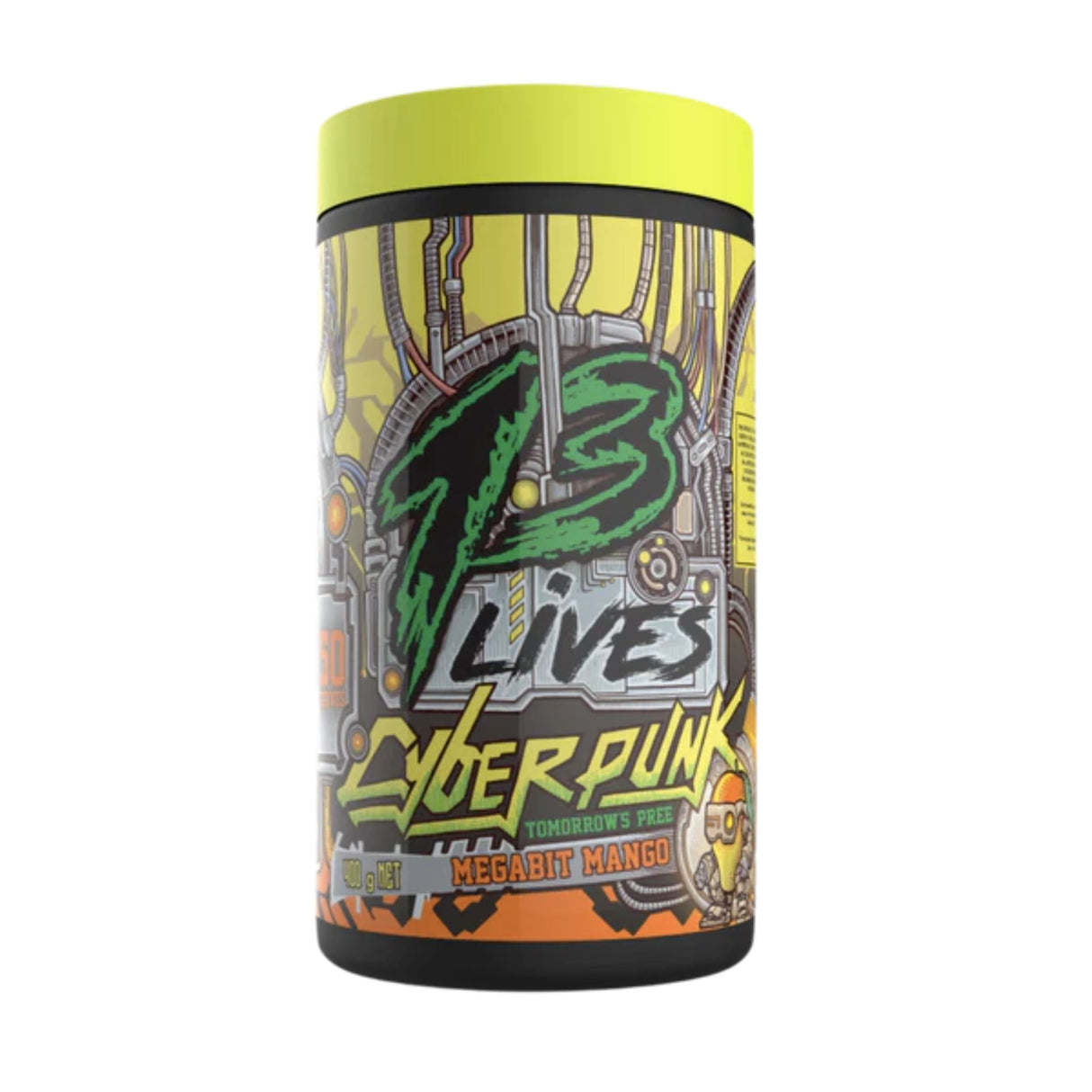 Cyberpunk Pree by 13 Lives Pre-Workout 13 Lives Megabit Mango 