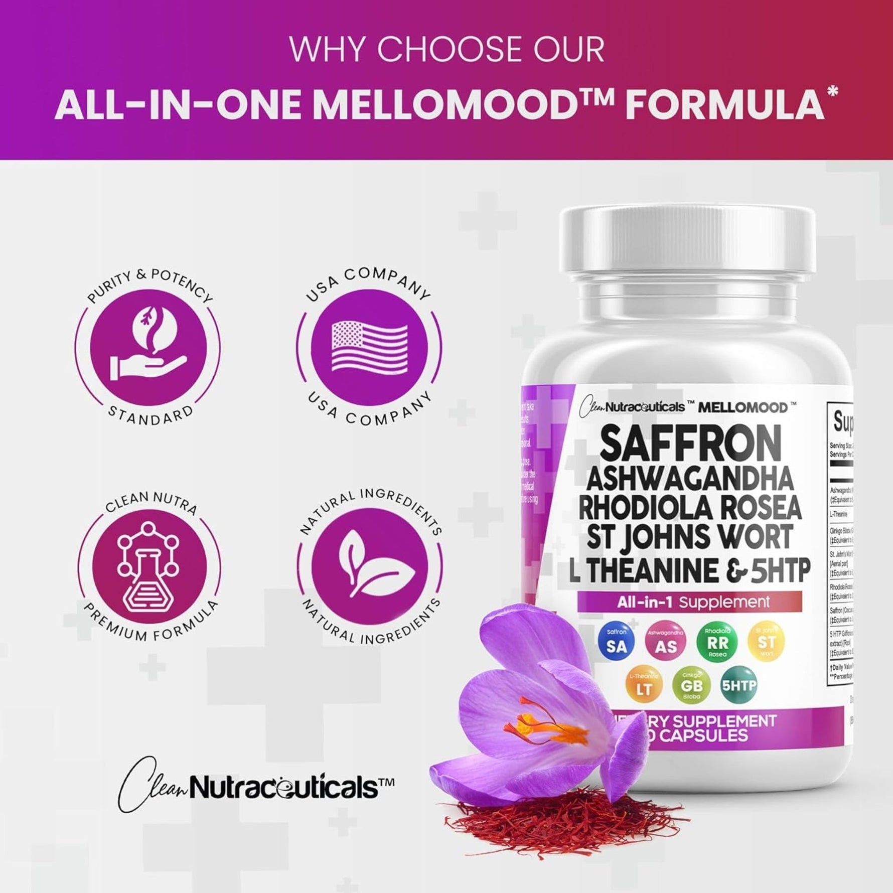 MelloMood by Clean Nutraceuticals GENERAL HEALTH Clean Nutraceuticals 