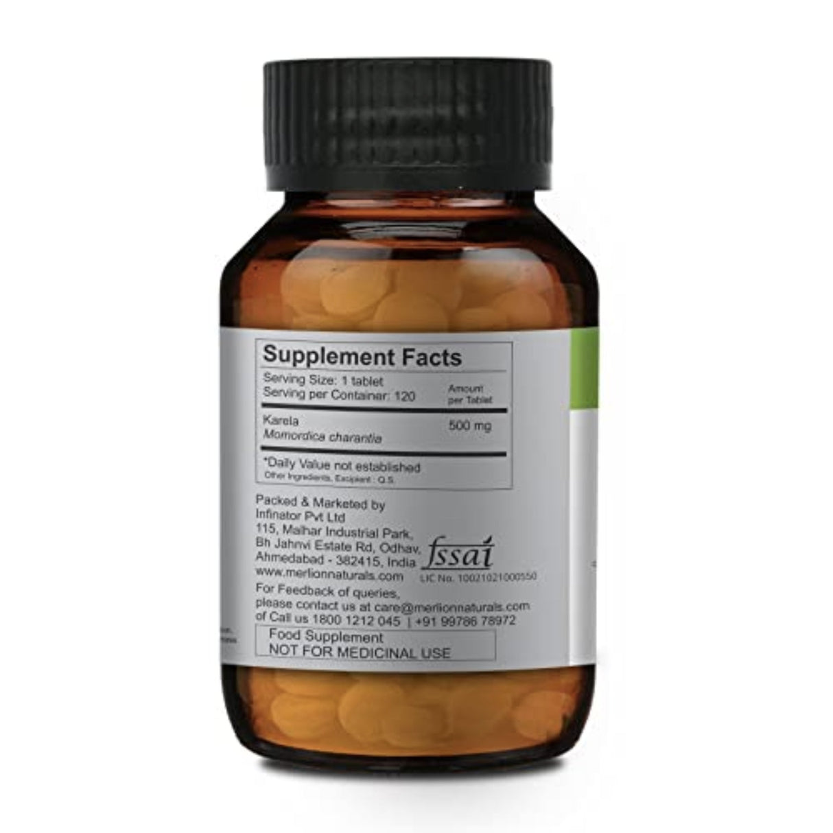 Merlion Natural's Kerela (Bitter Gourd) Tablets Herbal Supplements SUPPS247 