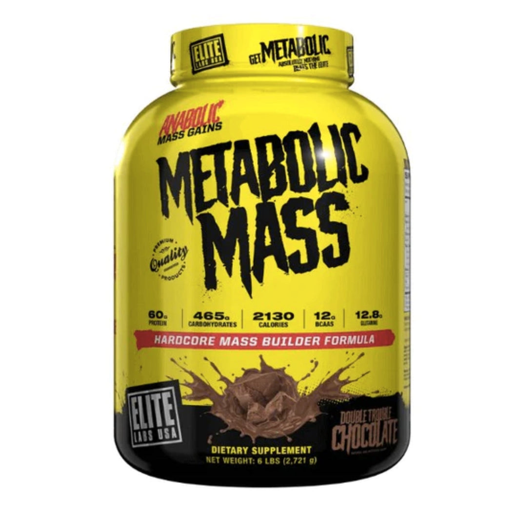 Metabolic Mass by Elite Labs USA mass gainer supps247Springvale Double trouble Chocolate 6 lbs 