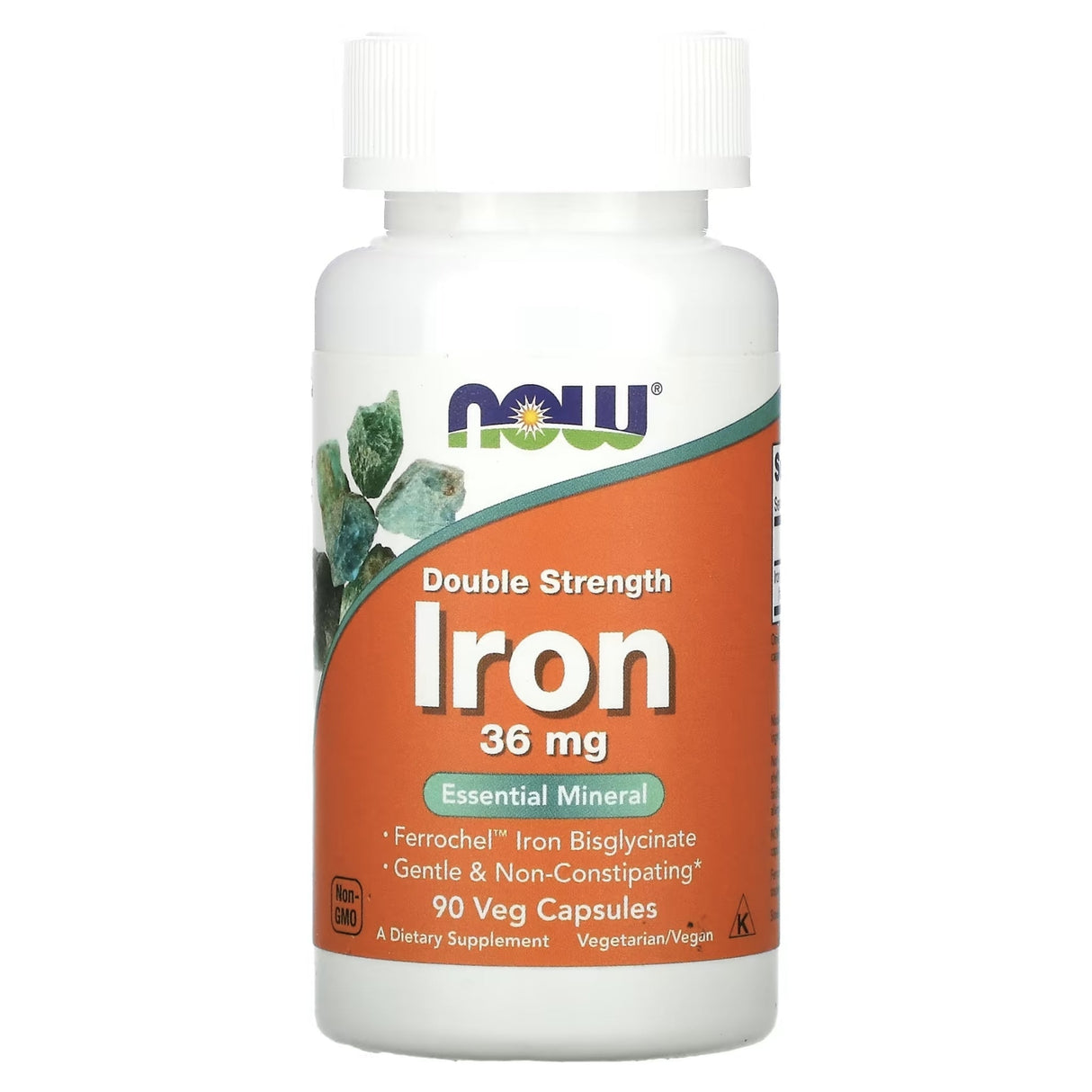 NOW Double Strength Iron 36 mg GENERAL HEALTH IHERBS 