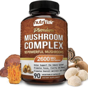 NutriFlair Mushroom Complex 2600 MG Mushrooms SUPPS247 