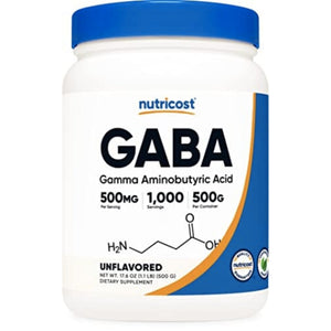 Nutricost Pure GABA Unflavored BRAIN BOOSTER SUPPS247 500 G 