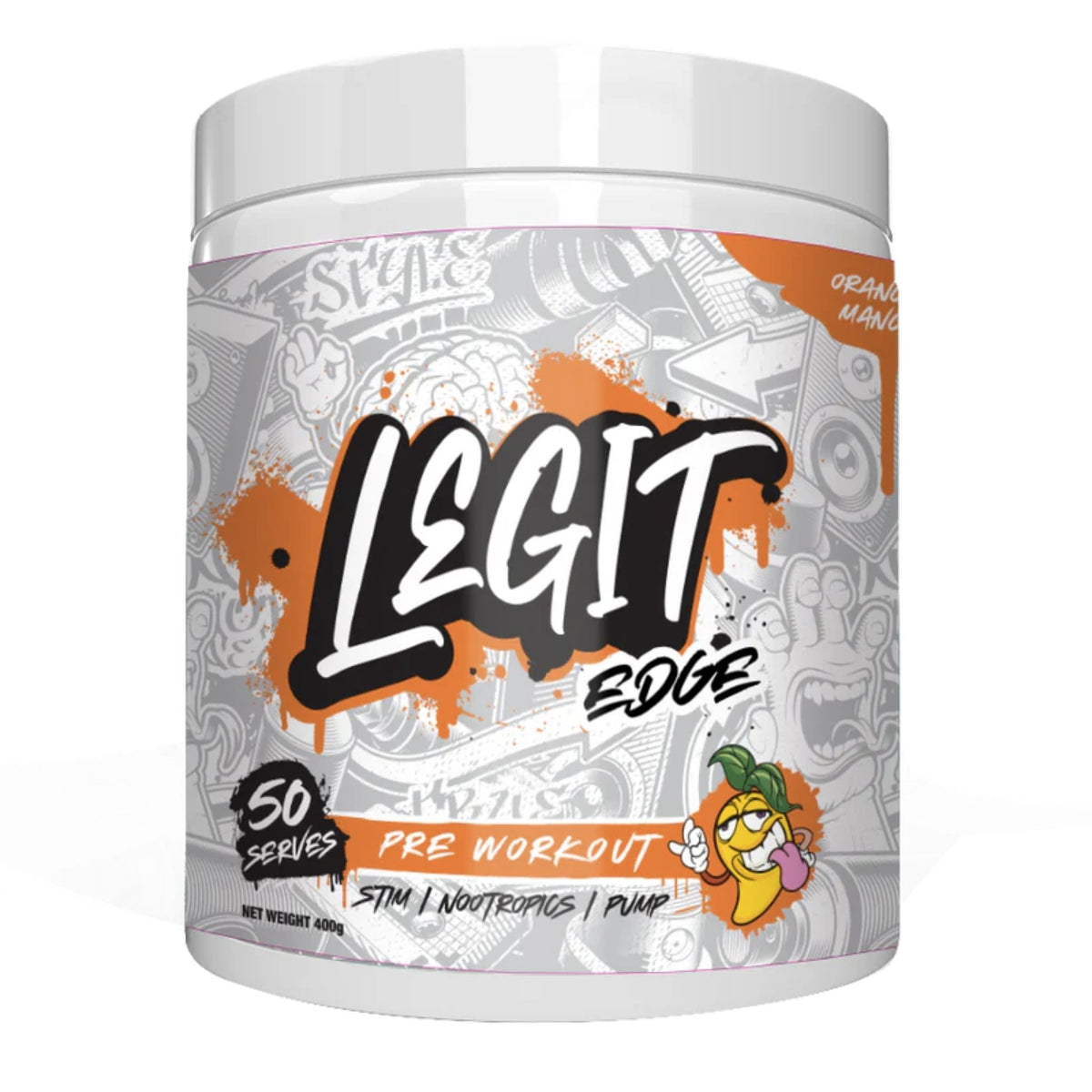 Legit Edge Pre-Workout Pre-Workout Legit Orange Mango  - Image 1