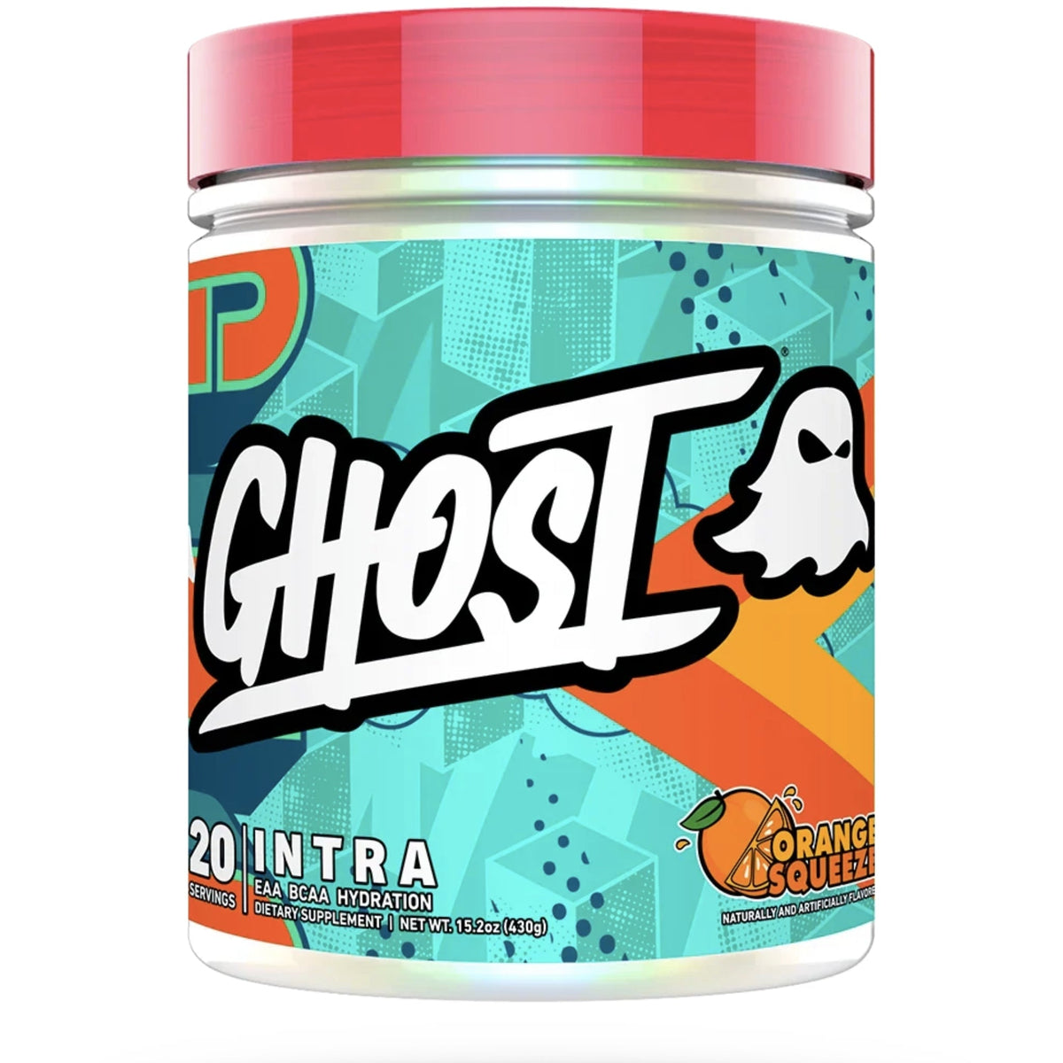 Ghost Intra EAA + BCAA Hydration BCAAs Ghost Orange Squeeze  - Image 2
