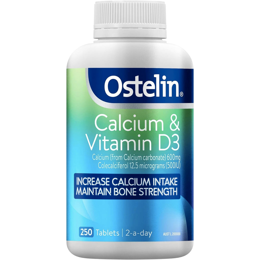 Ostelin Calcium & Vitamin D3 Vitamin D supps247Springvale 250 Tablets 