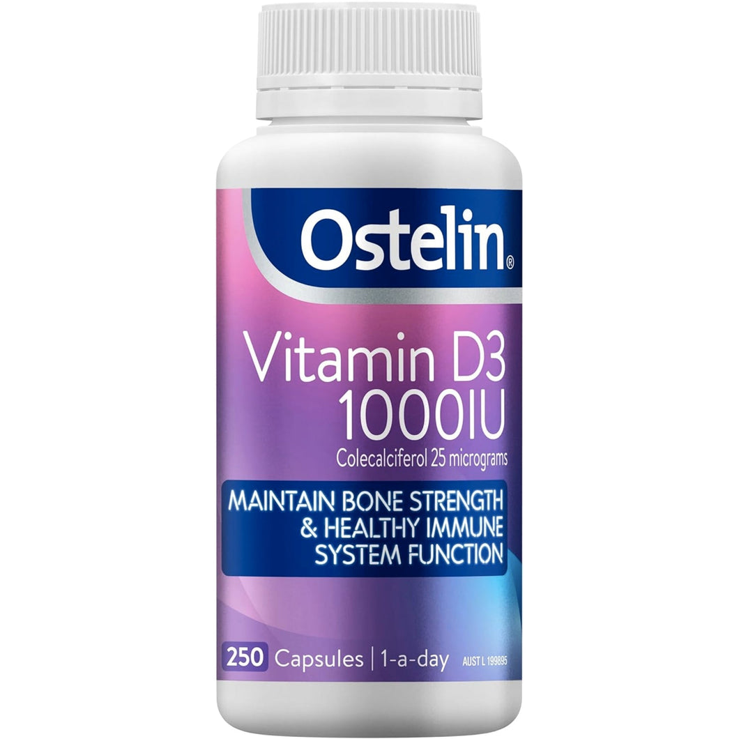 Ostelin Vitamin D3 1000IU Vitamin D supps247Springvale 250 Capsules 