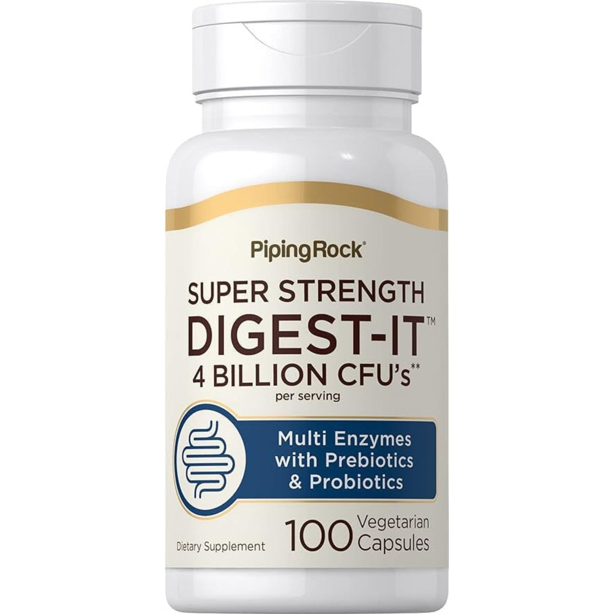 Piping Rock Digestive Enzymes with Probiotics and Prebiotics | 100 Count General Piping Rock  - Image 1
