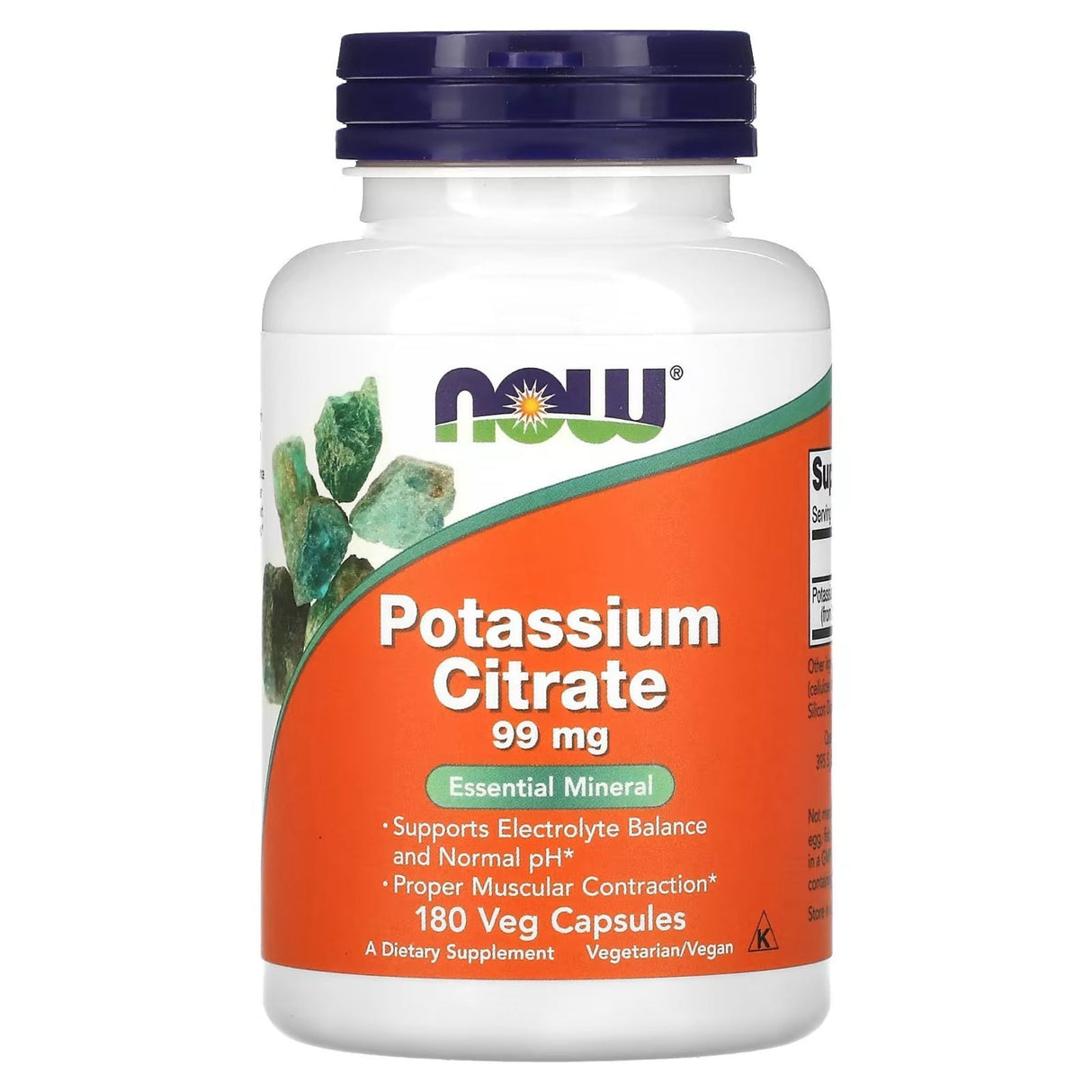 Potassium Citrate 99 mg by NOW Food potassium NOW 