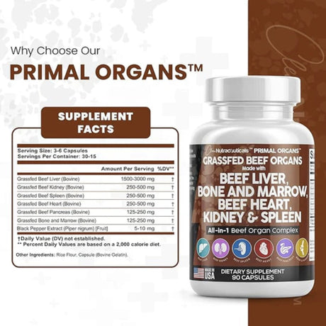 Primal Organs by Clean Nutraceuticals GENERAL HEALTH Clean Nutraceuticals 