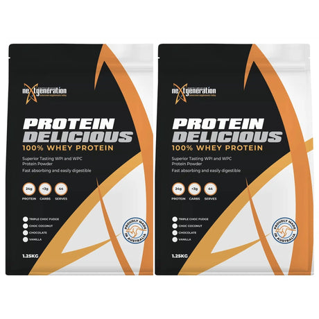 Next Generation Protein Delicious 2 Kg Twin Pack - $199 Only PROTEIN supps247Springvale 