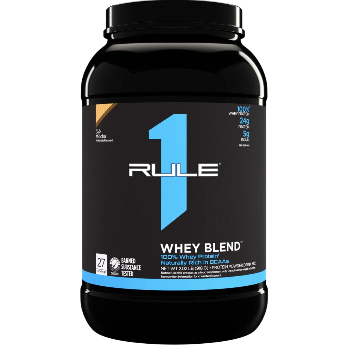 R1 Whey Blend by Rule One 2 lbs PROTEIN RULE 1 2lbs Cafe Mocha  - Image 11