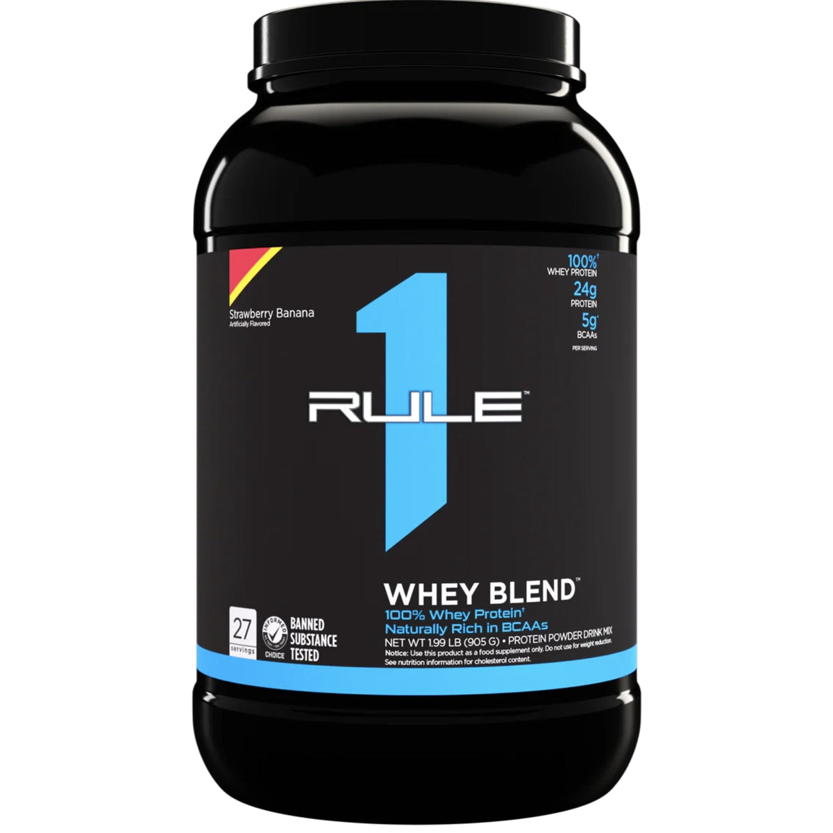 R1 Whey Blend by Rule One 2 lbs PROTEIN RULE 1 2lbs Strawberry Banana  - Image 13