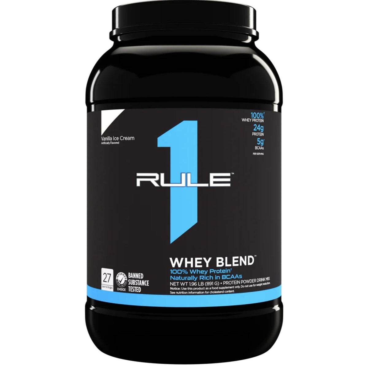 R1 Whey Blend by Rule One 2 lbs PROTEIN RULE 1 2lbs Vanilla Ice Cream  - Image 4