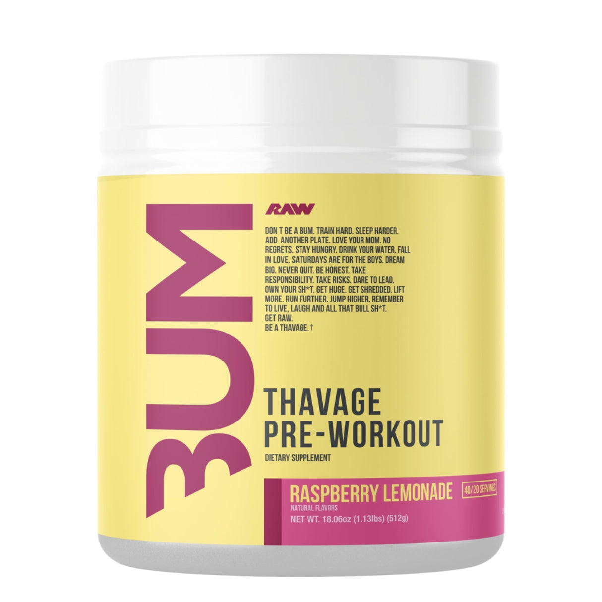 CBUM Series Thavage Pre-Workout Pre-Workout Amazon Raspberry Lemonade 