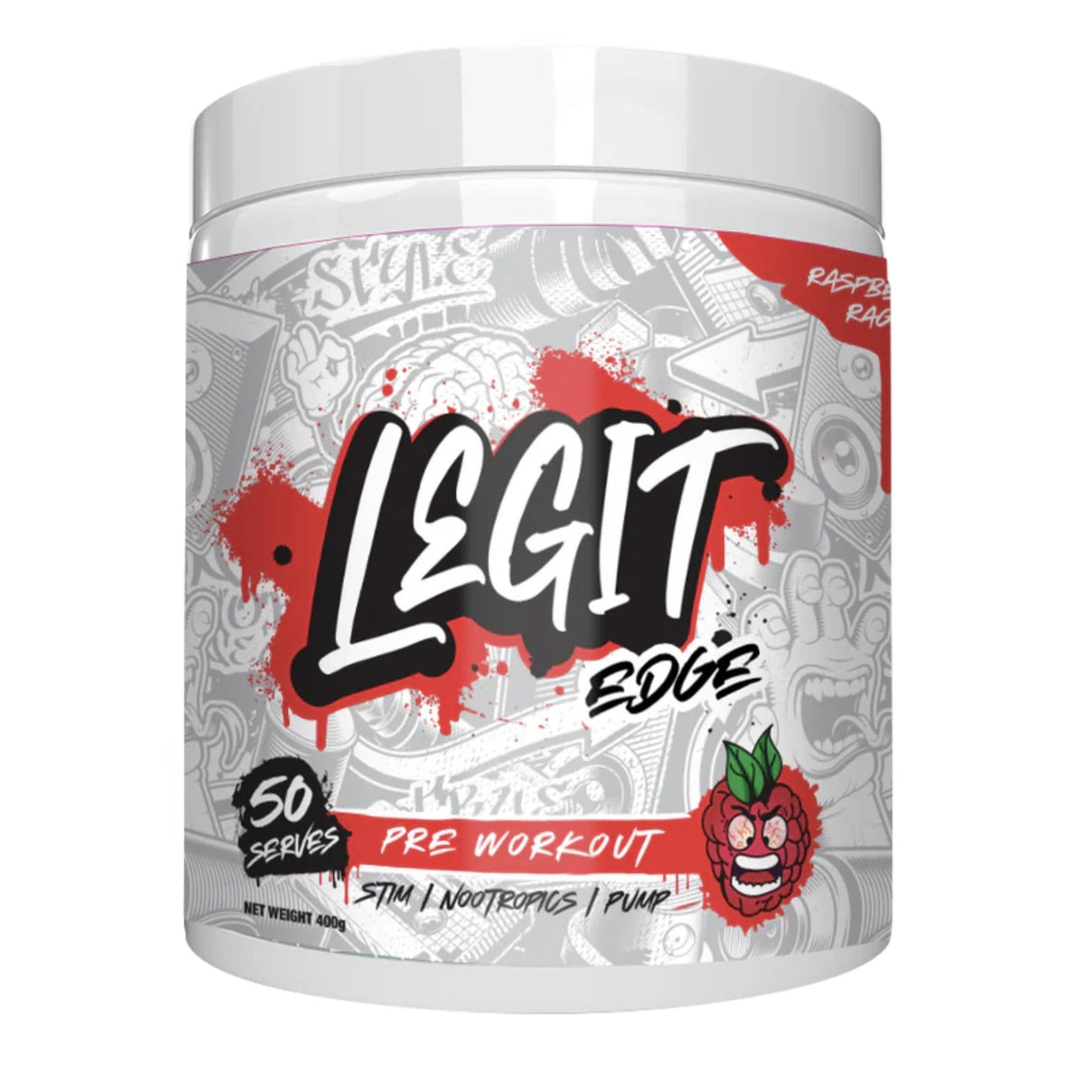 Legit Edge Pre-Workout Pre-Workout Legit Raspberry Rage  - Image 6