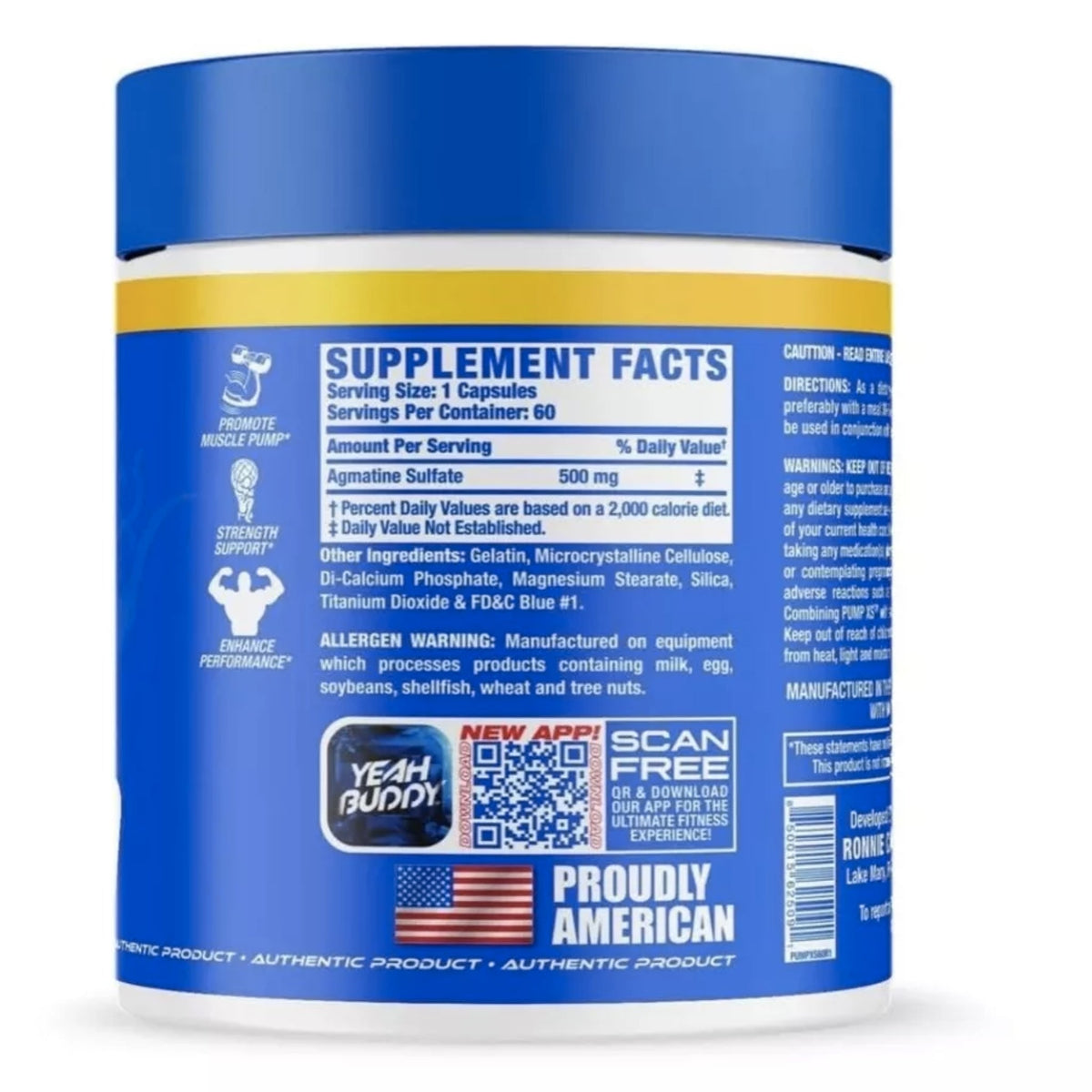 Ronnie Coleman Pump XS Nitric Oxide Boosters Ronnie Coleman  - Image 2