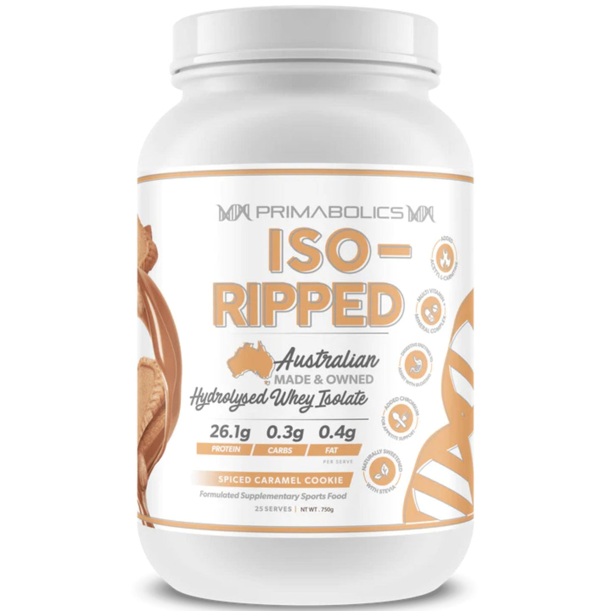Iso-Ripped by Primabolics PROTEIN Primabolics 4 Lbs Spiced Caramel Cookie  - Image 9