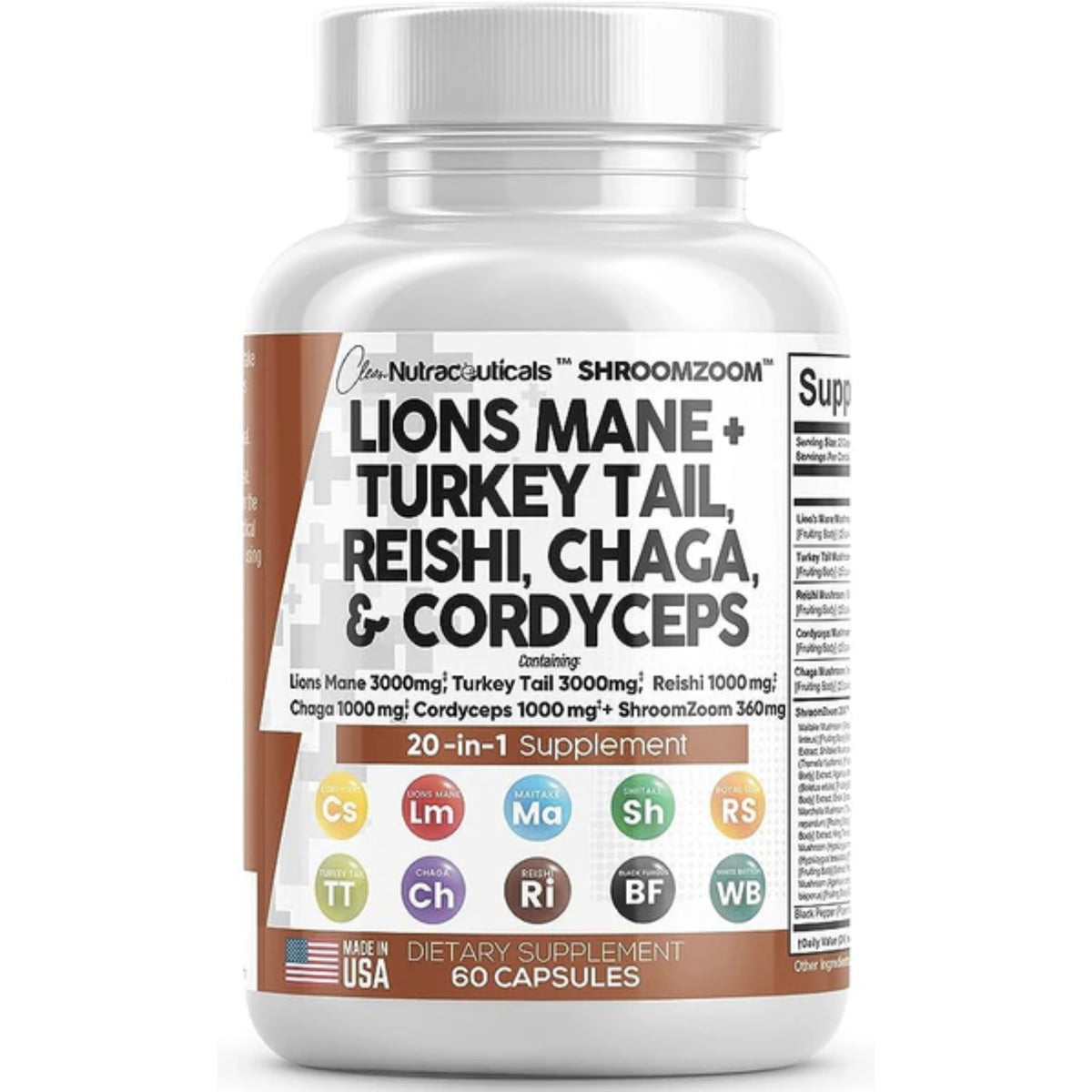 Shroomzoom by Clean Nutraceuticals BRAIN BOOSTER Amazon  - Image 1