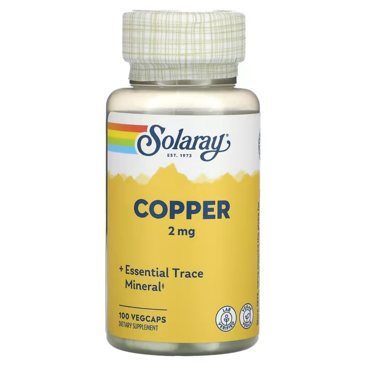 Solaray Copper 2mg Vitamins, Minerals & Supplements Solaroy  - Image 1