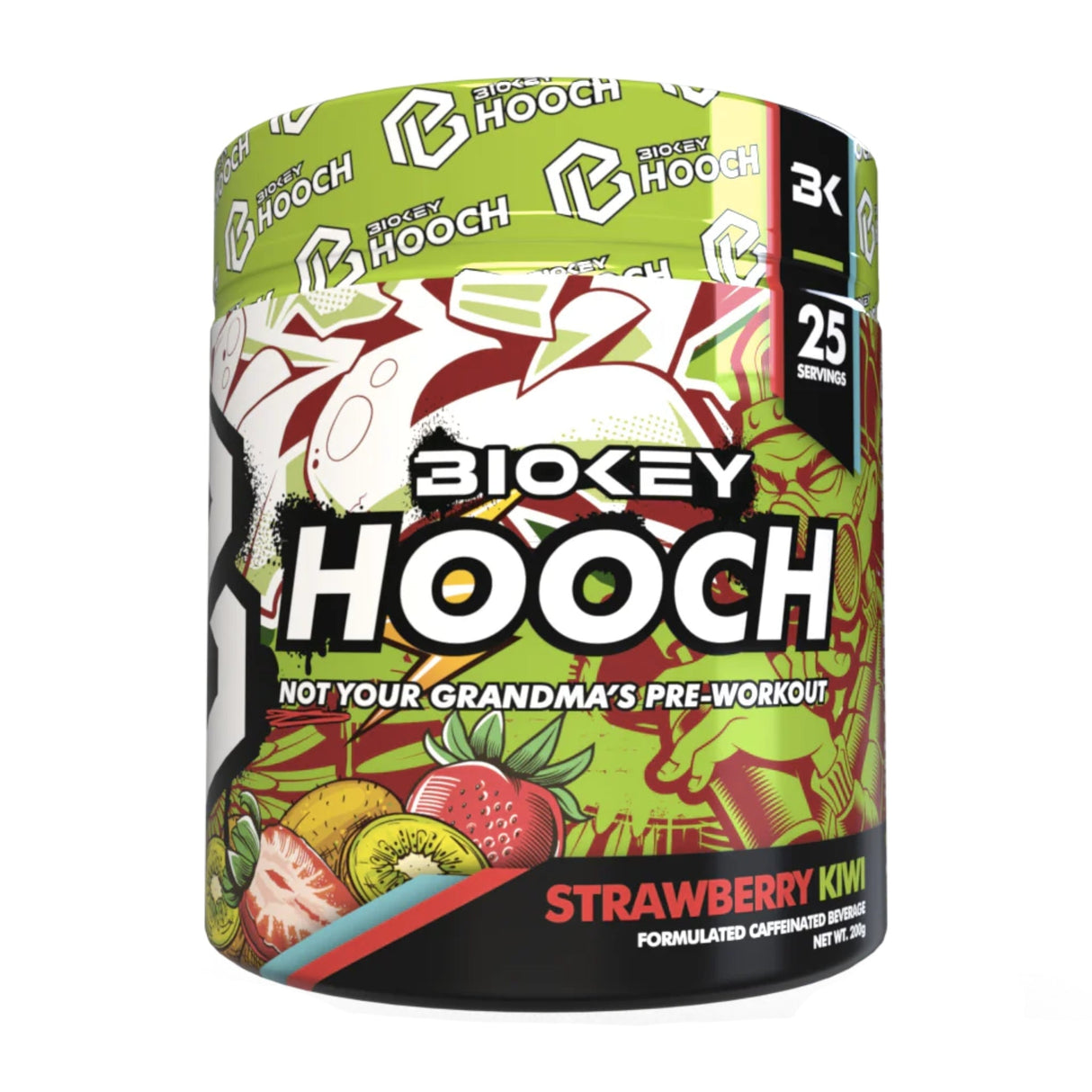 HOOCH by BioKey Pre-Workout BIOKEY Strawberry Kiwi 