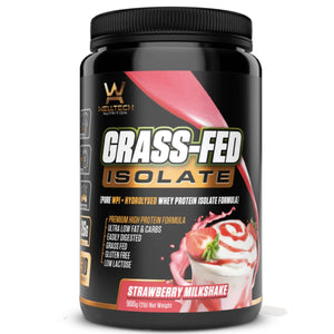 Grass-Fed Isolate by Welltech Nutrition Protein isolate SUPPS247 Strawberry Milkshake 2 LB 