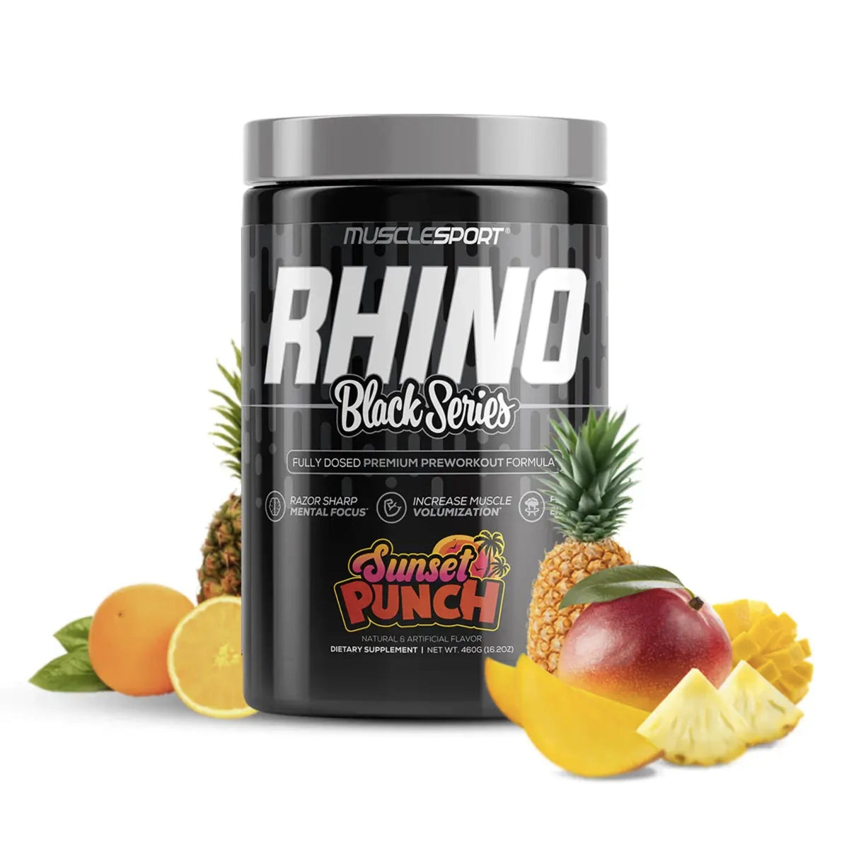 Rhino Black series by Muscle Sports PRE WORKOUT SUPPS247 SUNSET PUNCH 40 Serves  - Image 3