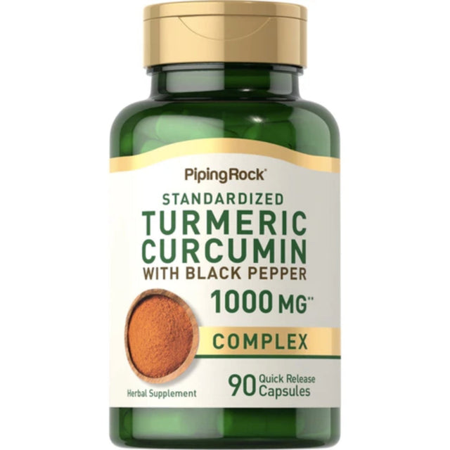 Turmeric Curcumin with black pepper 1000 mg by Piping Rock Turmeric Piping Rock 